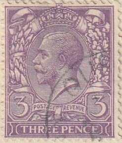 Great Britain #192 1924 3d Violet KGV Head USED-Fine.