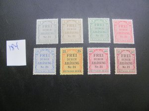 GERMANY 1903-05 MNH MI. 103-108  OFFICIAL SET XF 14 EUROS (184)