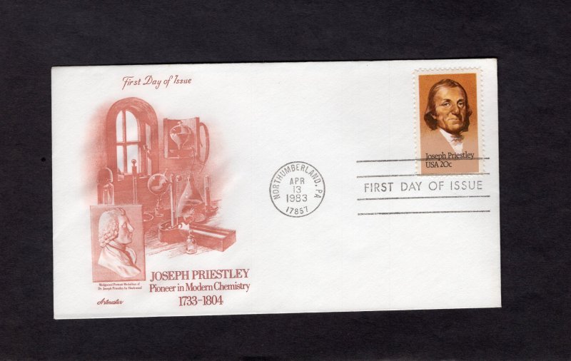 2038 Joe Priestley, FDC Artmaster