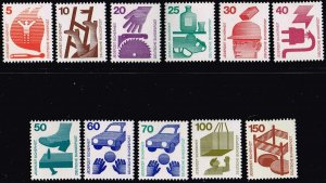 Germany 1971 Sc.#1074-1085 MNH complete set Accident Prevention