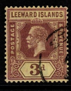 LEEWARD ISLANDS SG69 1927 3d PURPLE/YELLOW FINE USED