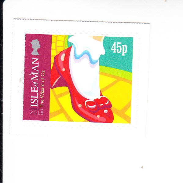 2016 Isle of Man Christmas Ruby Slippers SA  (Scott 1842) MNH