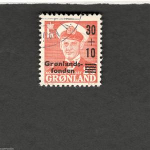 1958 Greenland SCOTT #B2  Θ used stamp