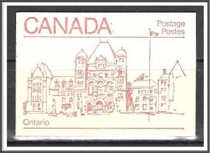 Canada #BK84a Complete Booklet Ontario