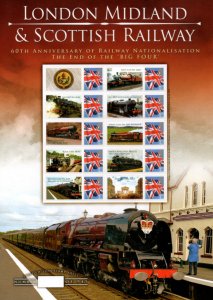 BC-112 GB 2007 London & scottish railway no. 378  Smiler sheet UNMOUNTED MINT