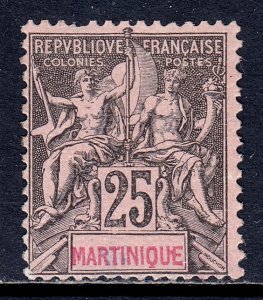 Martinique - Scott #43 - MNH - Pulled perf, expertizing marks/rev. - SCV $42