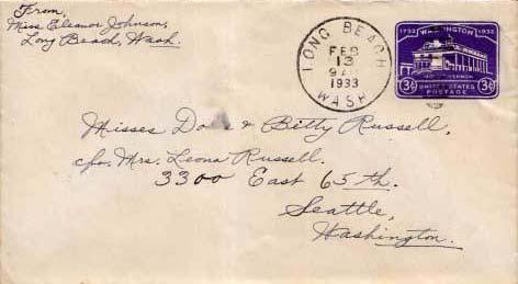 United States, Postal Stationery, Washington