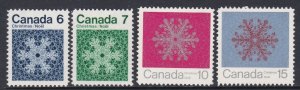 554-57 Christmas MNH