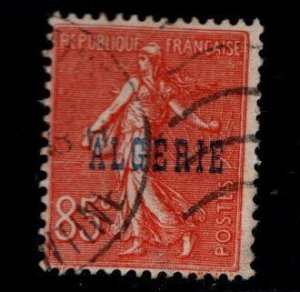 ALGERIA Scott 27 Used  overprinted  85c sower stamp