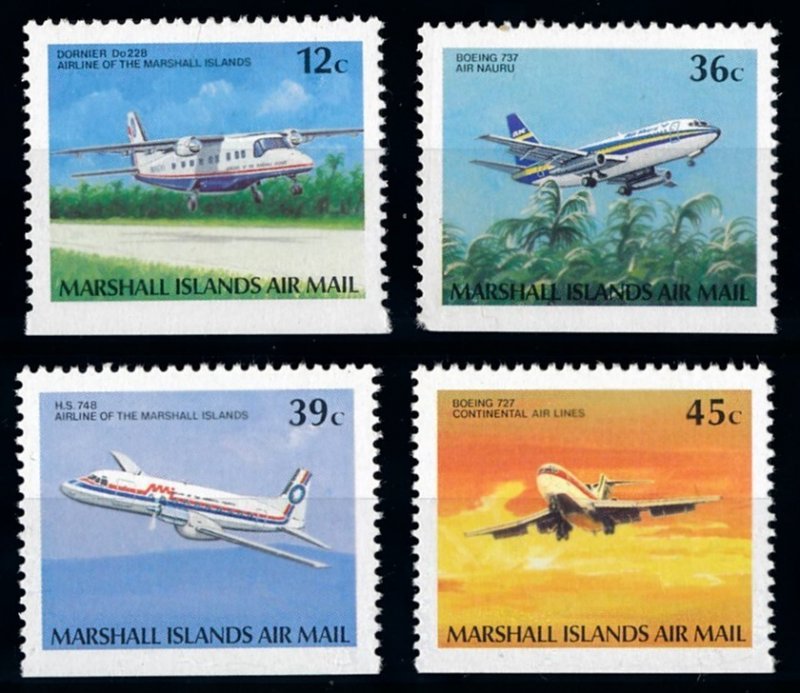 [68440] Marshall Islands 1989 Aviation aircrafts From booklet MNH