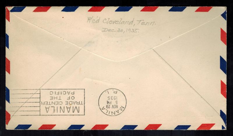 1938 USA first flight cover FFC Baltimore to Bermuda FAM 17 Clipper