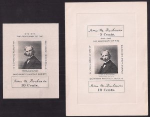 TWO #3X1 or 3X2 repro sheetlets w 1946 copies. VF examples with PHOTO of PM