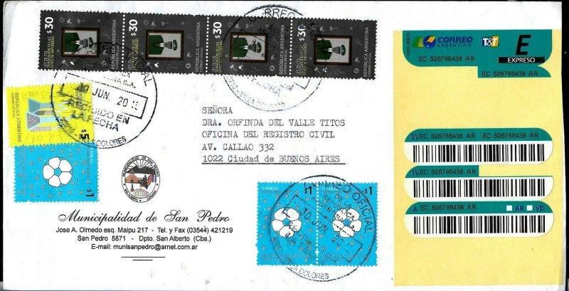 AARG-416 ARGENTINA 2015 INFLATION COVER EX LOCAL RATE 6/2016 Ps 158(40X4+5+1X3)