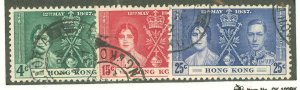 Hong Kong #151-153 Used Single (Complete Set) (King)