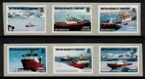 BRITISH ANTARCTIC 2011 Research Ship Coils; Scott C12-17; MNH