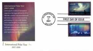 #4123a-b International Polar Year Edken FDC