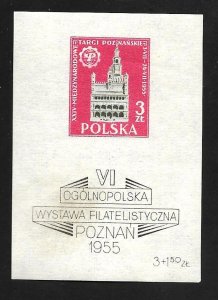 Poland 1955 - MNH - Souvenir Sheet - Scott #B103