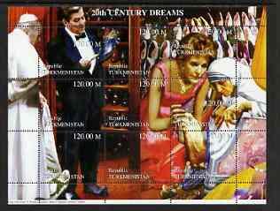 Turkmenistan 1999 20th Century Dreams #04 composite perf ...