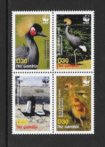 BIRDS - GAMBIA #3014  WWF  MNH