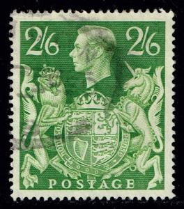 Great Britain #249A George VI and Royal Arms; used (1.75)