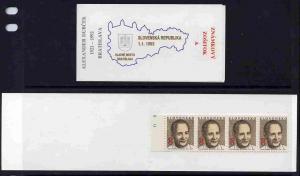 Booklet - Slovakia 1993 Alexander Dubcek 32k booklet (A) ...