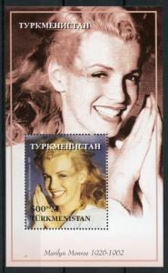 Turkmenistan 1997 MNH Marilyn Monroe 1v S/S Celebrities Movie Stars Stamps