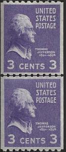 # 851st MINT NEVER HINGED SMALL HOLES THIN TRANSLUCENT PA...