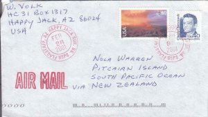 2001, Happy Jack, AZ to Pitcairn Island, Airmail (37361)