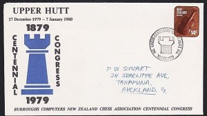 NEW ZEALAND 1979 CHESS Centenary - cover & commem pmk......................B4229