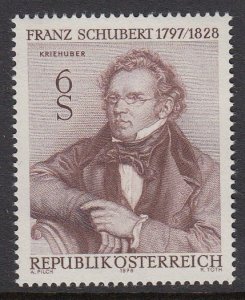 Austria 1095 Schubert mnh