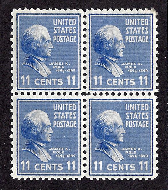 816 Mint,OG,LH/NH... Block of 4... SCV $3.00