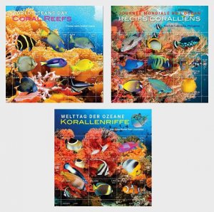 UN / VN - Postfris/MNH - Sheets Coral Reefs 2023