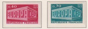 France   #1245-1246  MNH  1969   Europa