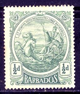 Barbados 128 mint hinged SCV $ 1.40 (RS)