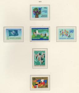 SCOTT 1-6   MNH  UN VIENNA  singles   1979