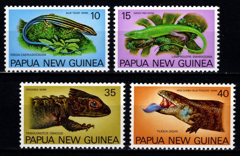 Papua New Guinea 1978 Fauna Conservation (Skinks), Set [Mint]