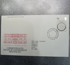 GB Stamps FDC 1977  Pentagon  Commonwealth   2    ~~L@@K~~