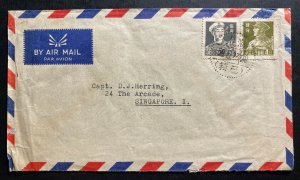 1956 China Commercial Airmail Cover To Singapore