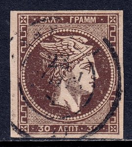 Greece - Scott #51 - Used - Thin, pencil on reverse - SCV $13