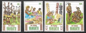 VANUATU SG568/71 1991 NATIONAL ARTS FESTIVAL MNH