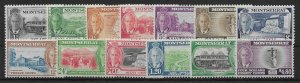 MONTSERRAT SG123/35 1951 DEFINITIVE SET MNH