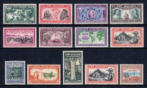 NEW ZEALAND — SCOTT 229-241 — 1940 PICTORIAL SET — MH — SCV $56