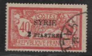 Syria Scott 137 Used  Syria overprint on Fench stamp