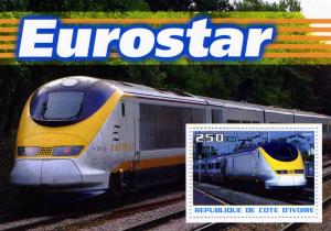 Trains Eurostar s/s Perforated Mint (NH)