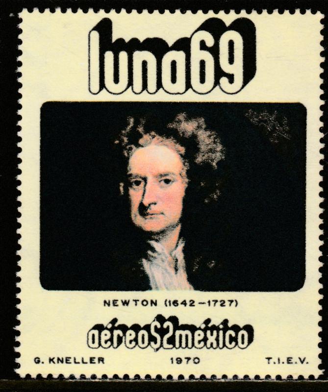 MEXICO C377, Physists and Astronomers - ISAAC NEWTON. MINT, NH. F-VF.