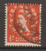 Great Britain SG 561 Used 2 graphite lines on reverse