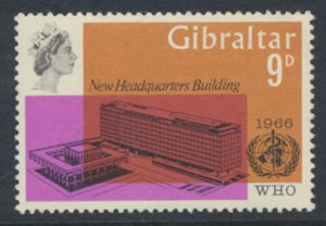 Gibraltar  SG  194  SC# 181  MNH WHO  1966  see scans / details