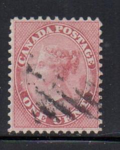 Canada Sc 14 1859 1 c Victoria stamp used