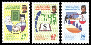 Brunei 1998 Scott #535-537 Mint Never Hinged