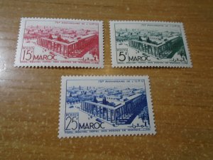 Morocco  #  256-58  MNH